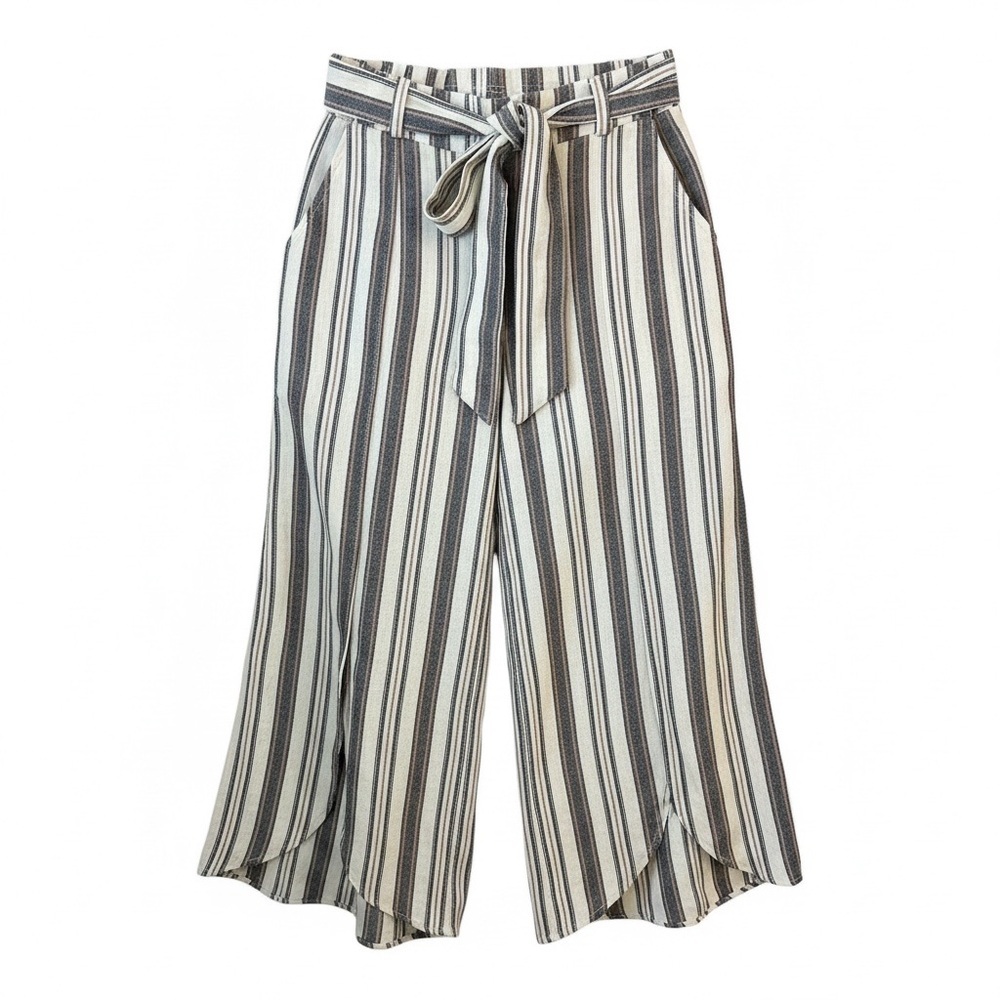 Maurice’s NWT Striped Wide Leg Tie Waist Pants Small Boho